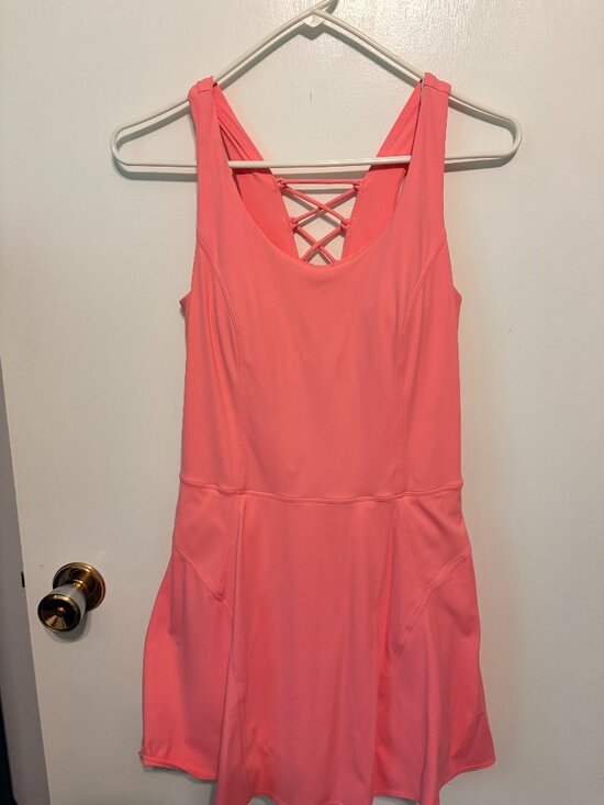 JoyLab Dresses & Skirts - Women’s Coral Pink Athletic Dress with Crisscross Back JoyLab Size Medium